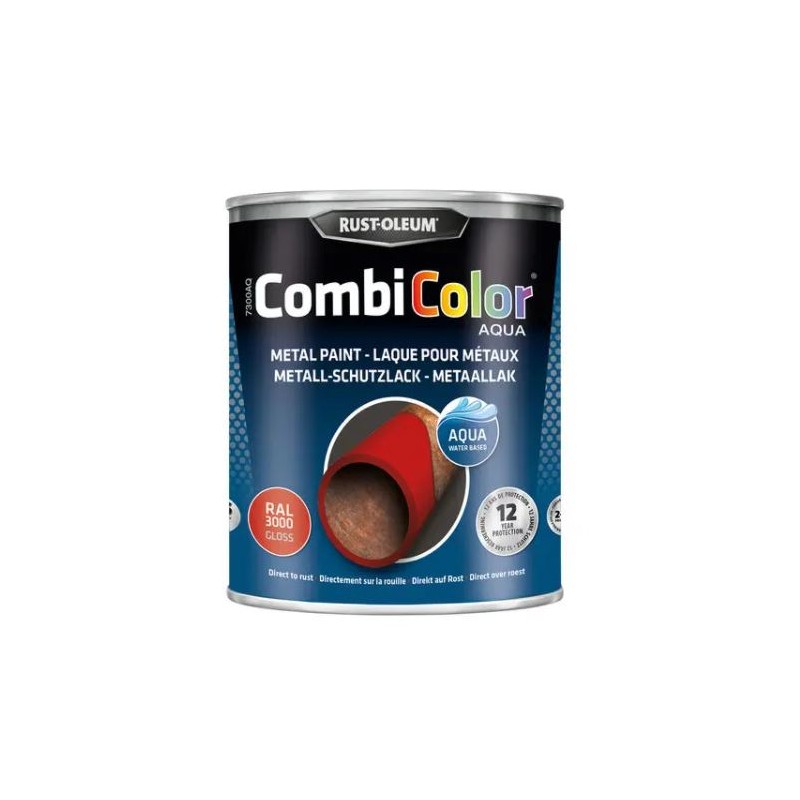 Peinture antirouille - 2 en 1 - sans solvant - CombiColor Aqua - 0